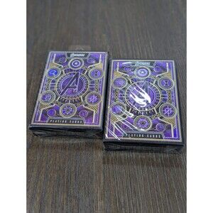Marvel Avengers Theory 11 Purple Special Edition Playing Cards SEALED LOT OF 2